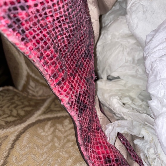 MK Pink Snakeskin Bag - Picture 5 of 7